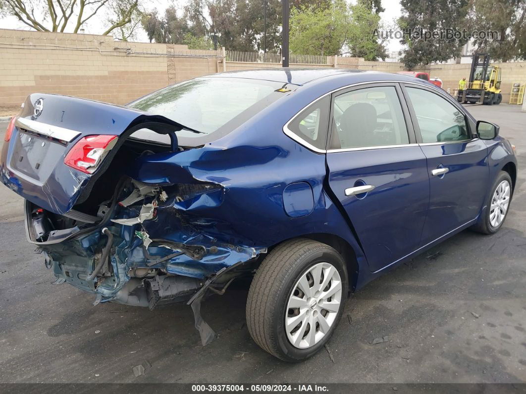 2019 Nissan Sentra S Blue vin: 3N1AB7AP6KY210908