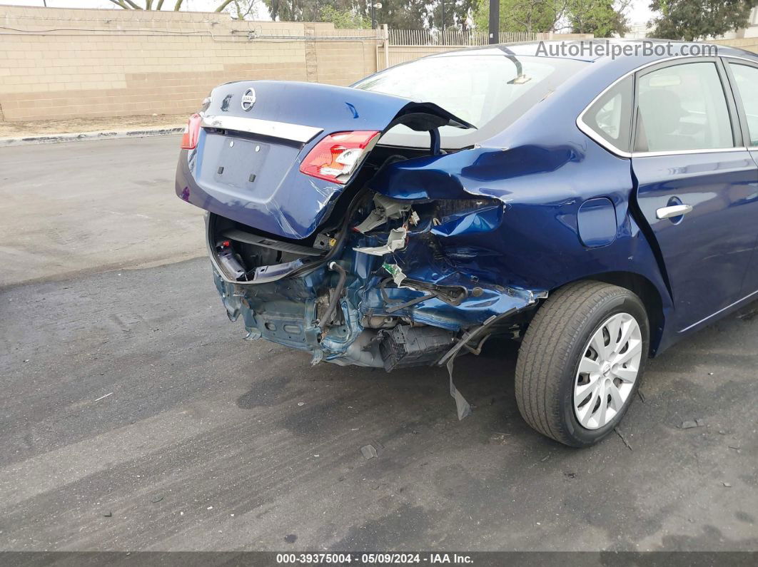 2019 Nissan Sentra S Blue vin: 3N1AB7AP6KY210908