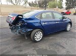 2019 Nissan Sentra S Blue vin: 3N1AB7AP6KY210908