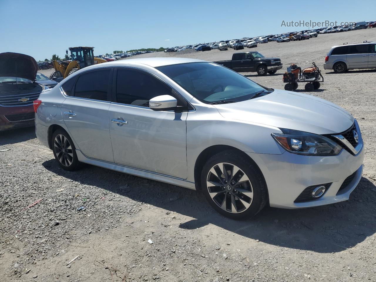 2019 Nissan Sentra S Silver vin: 3N1AB7AP6KY218667