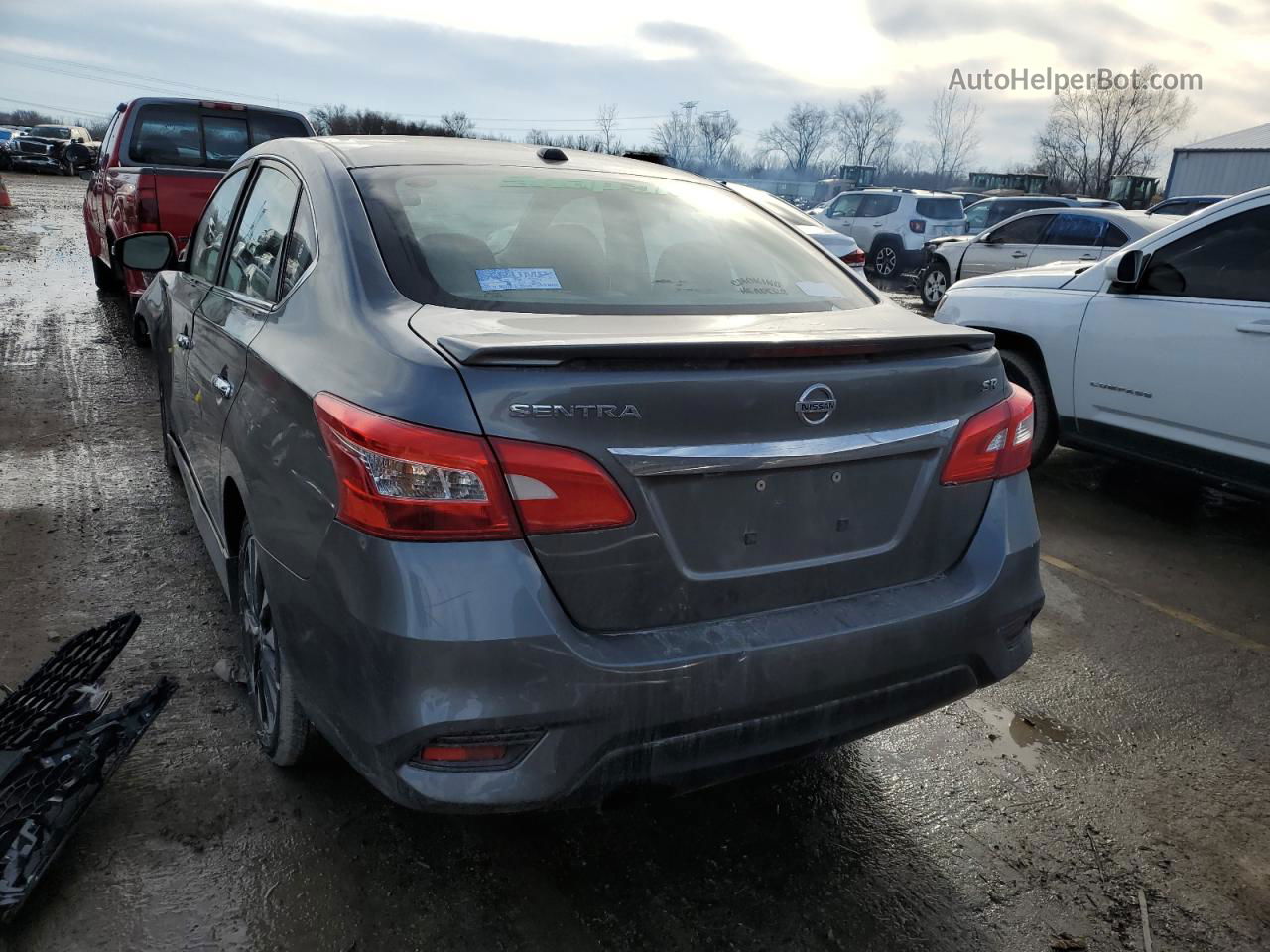 2019 Nissan Sentra S Gray vin: 3N1AB7AP6KY222346