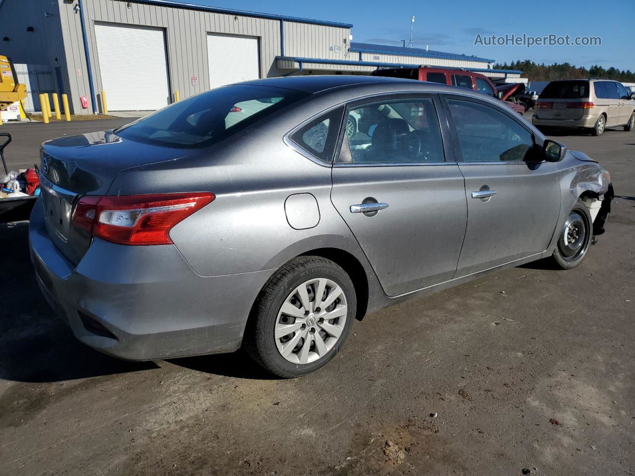 2019 Nissan Sentra S Gray vin: 3N1AB7AP6KY225537