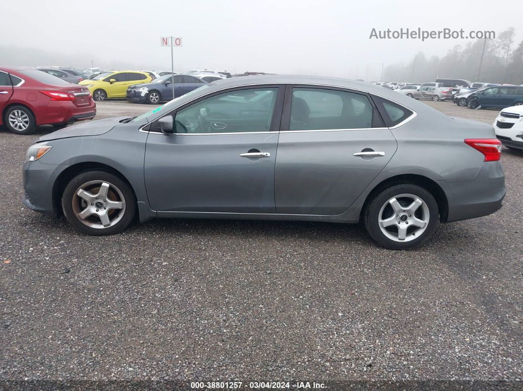 2019 Nissan Sentra Sv Gray vin: 3N1AB7AP6KY233427