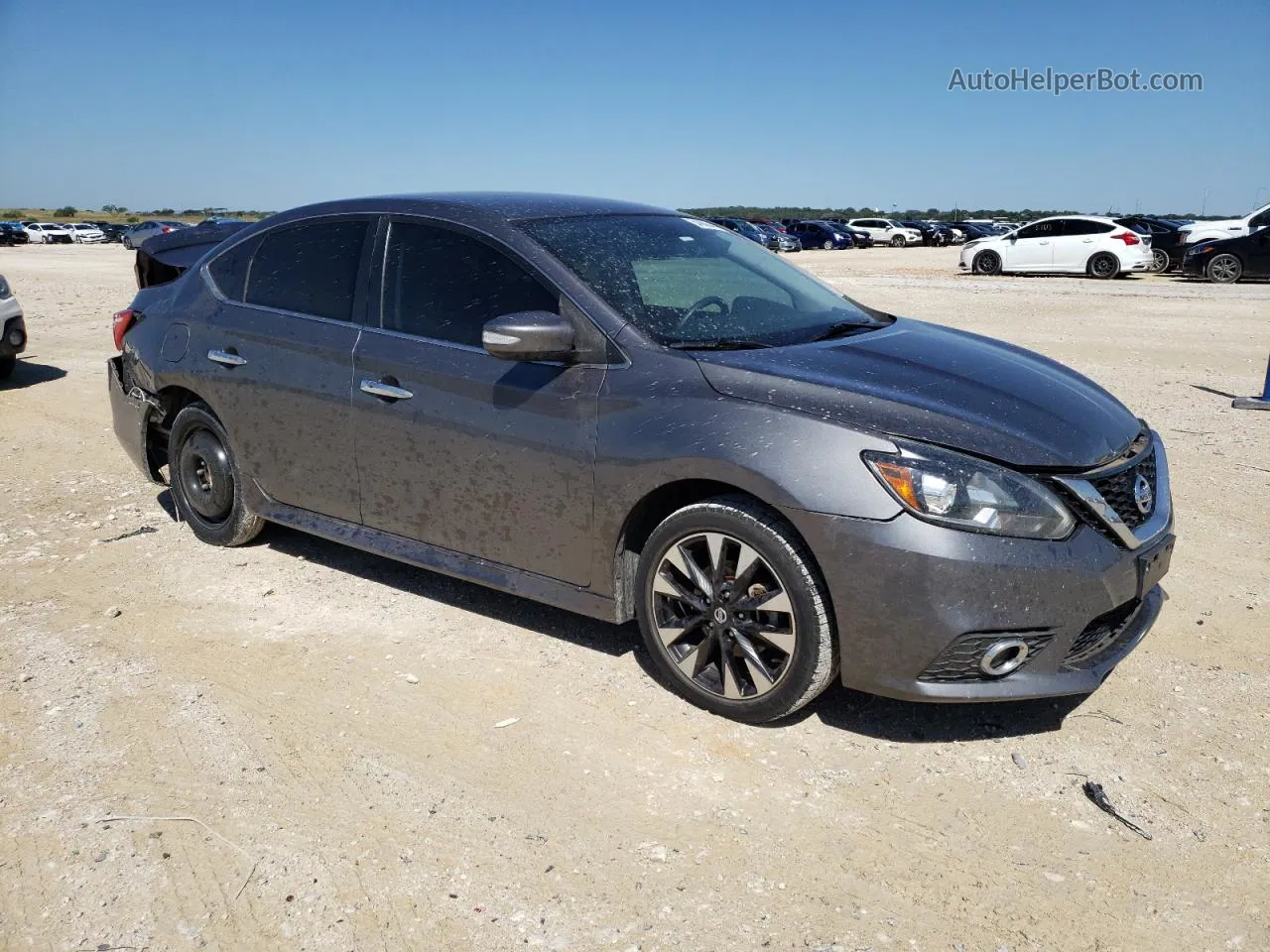 2019 Nissan Sentra S Gray vin: 3N1AB7AP6KY234349