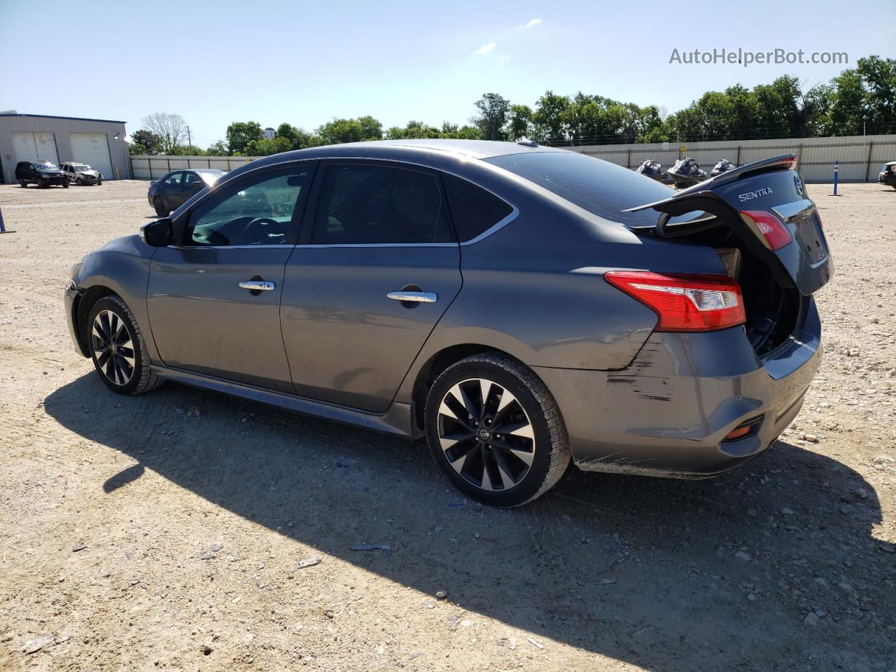 2019 Nissan Sentra S Gray vin: 3N1AB7AP6KY234349