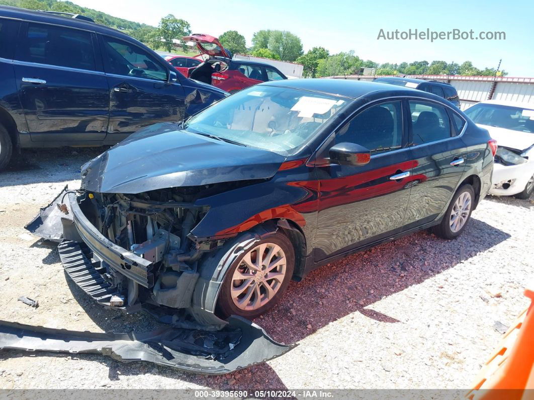 2019 Nissan Sentra Sv Черный vin: 3N1AB7AP6KY234884