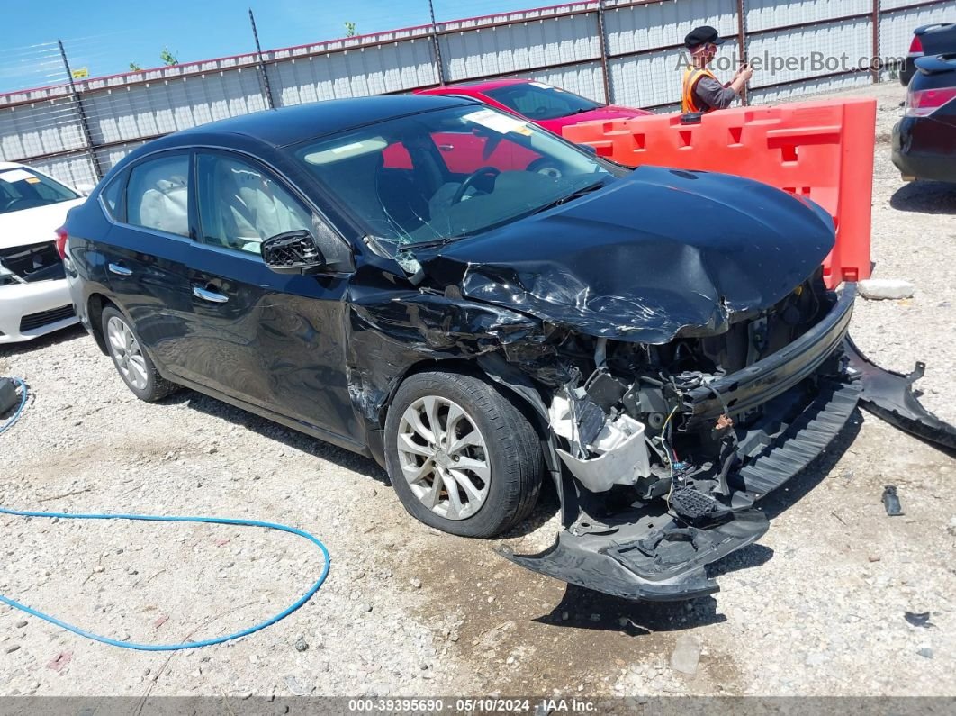 2019 Nissan Sentra Sv Black vin: 3N1AB7AP6KY234884