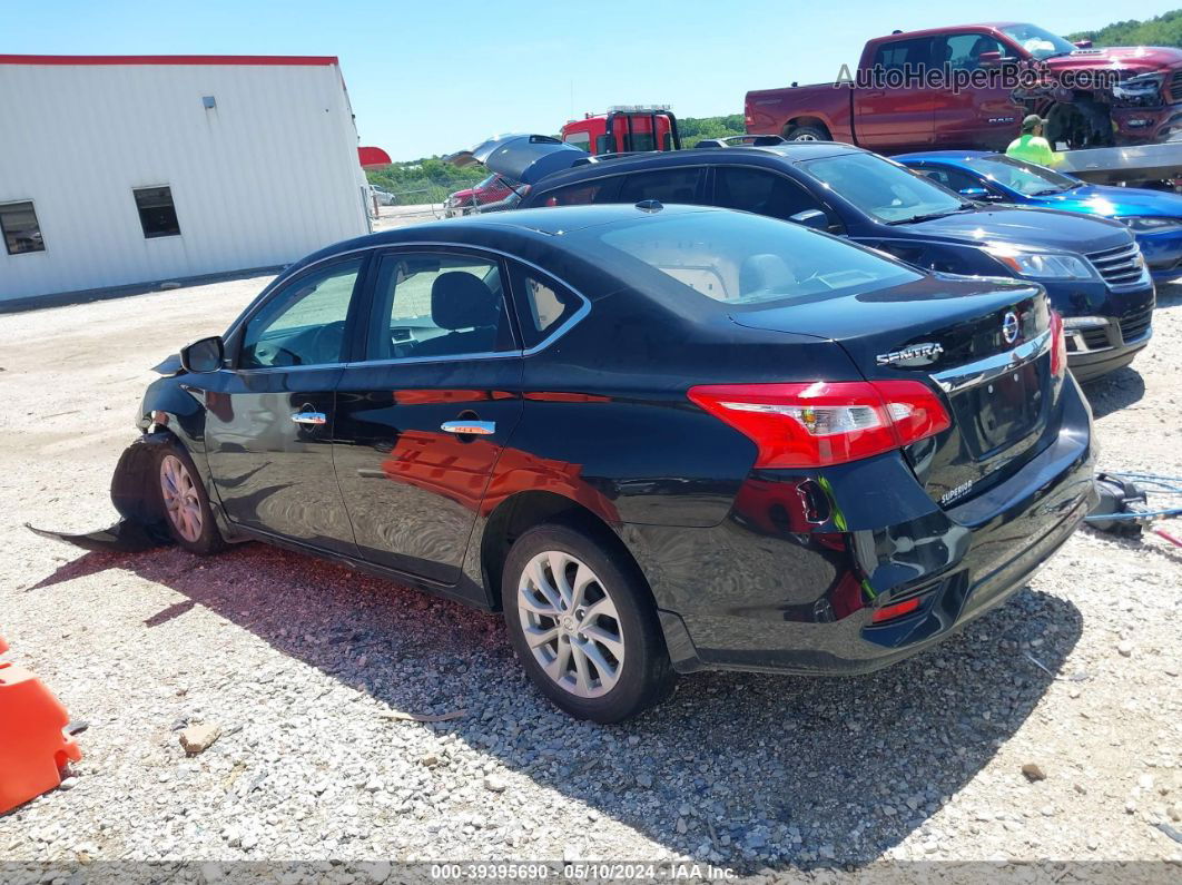 2019 Nissan Sentra Sv Черный vin: 3N1AB7AP6KY234884