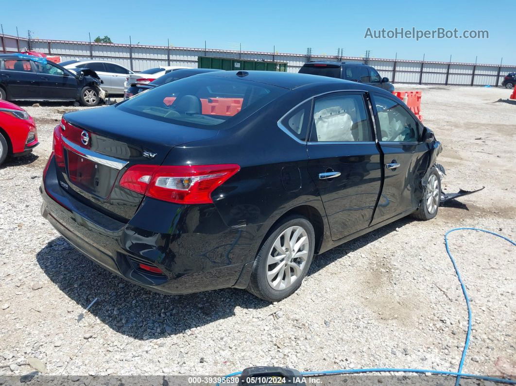 2019 Nissan Sentra Sv Черный vin: 3N1AB7AP6KY234884