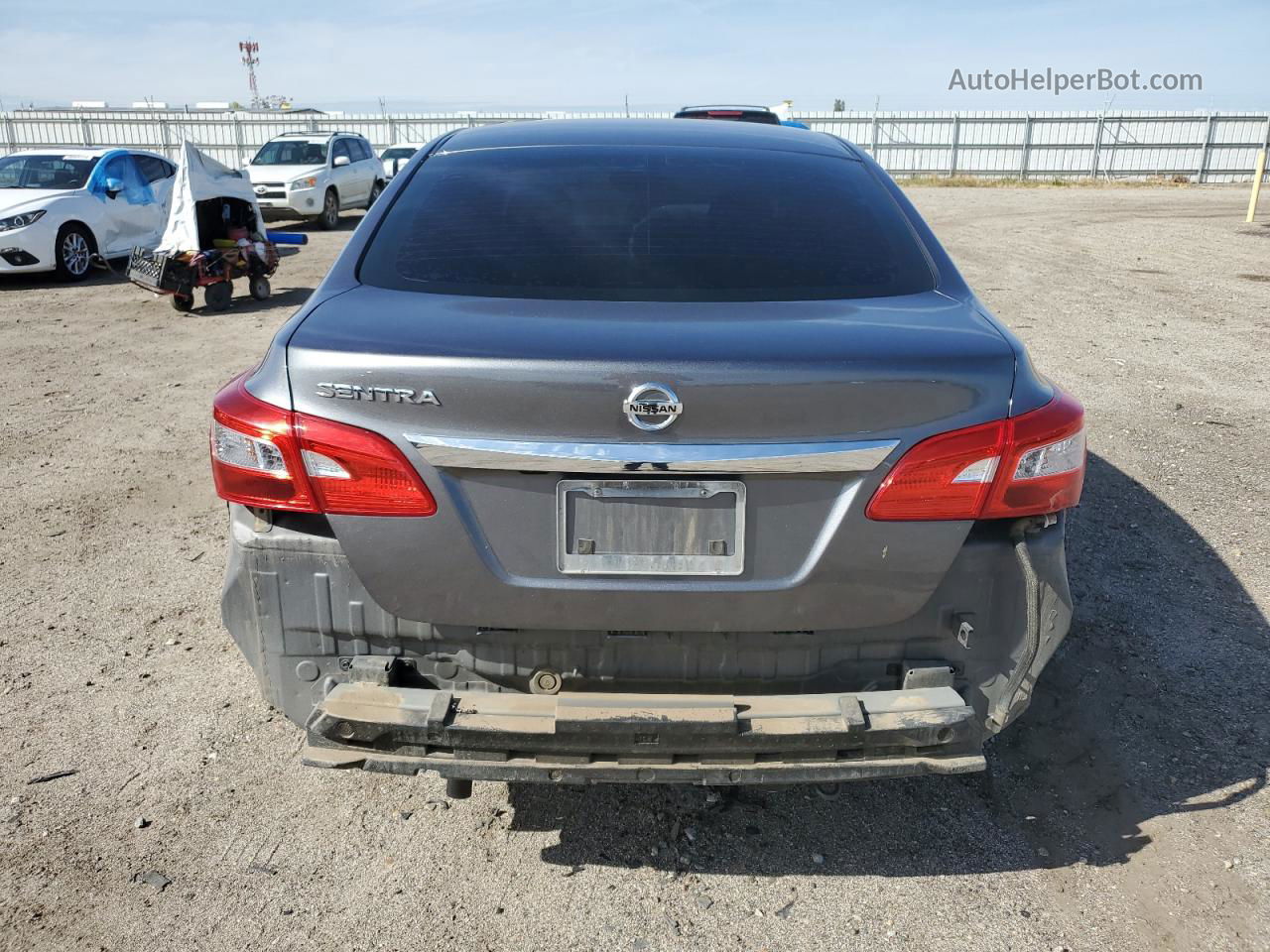 2019 Nissan Sentra S Gray vin: 3N1AB7AP6KY238966