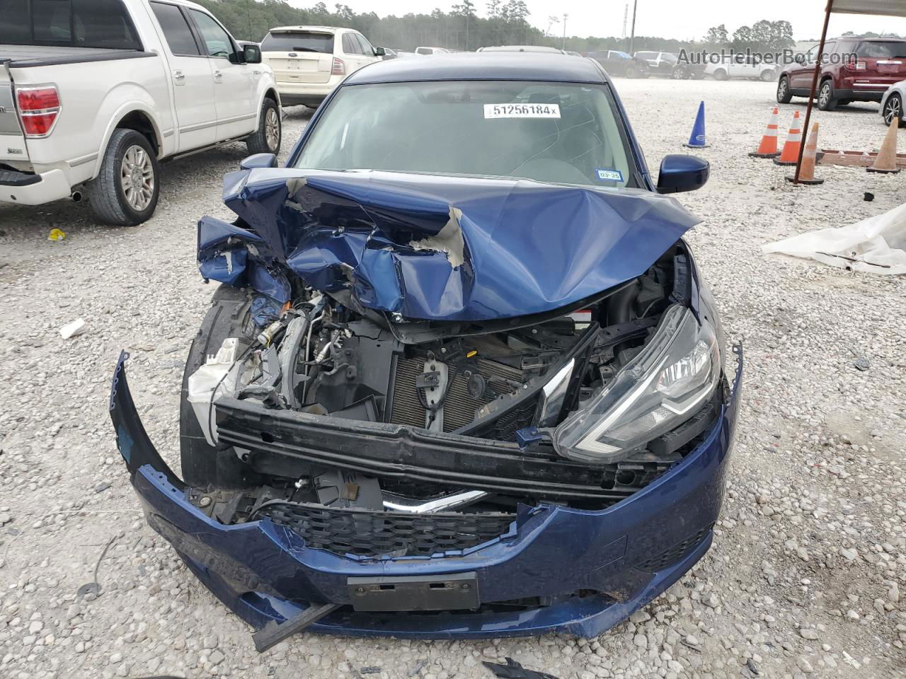 2019 Nissan Sentra S Blue vin: 3N1AB7AP6KY246355