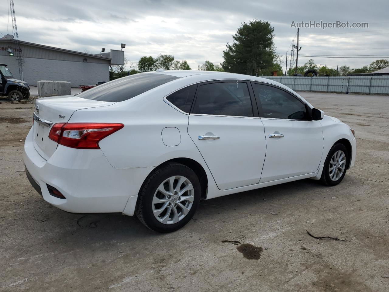 2019 Nissan Sentra S Белый vin: 3N1AB7AP6KY247862