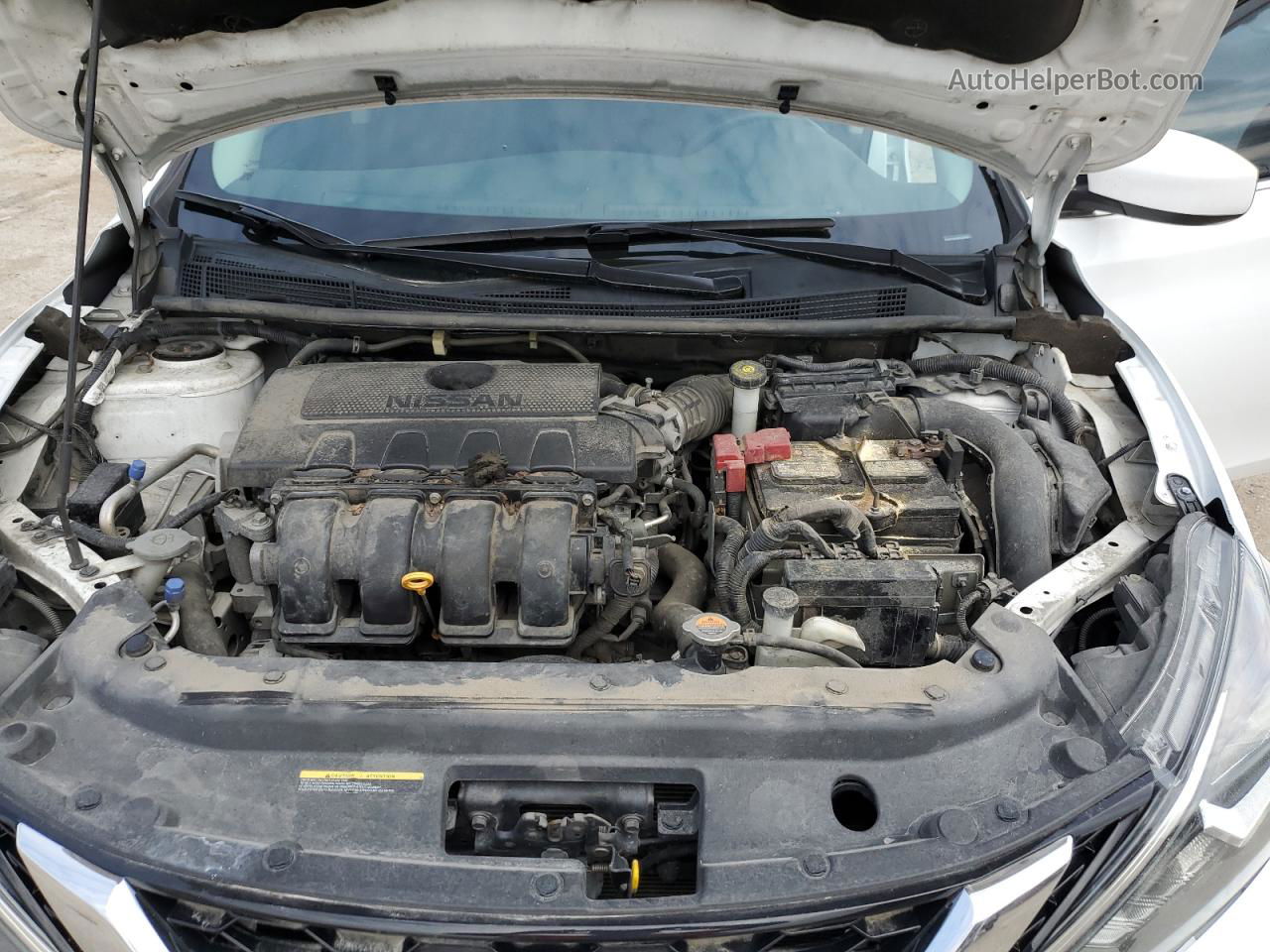 2019 Nissan Sentra S Белый vin: 3N1AB7AP6KY247862