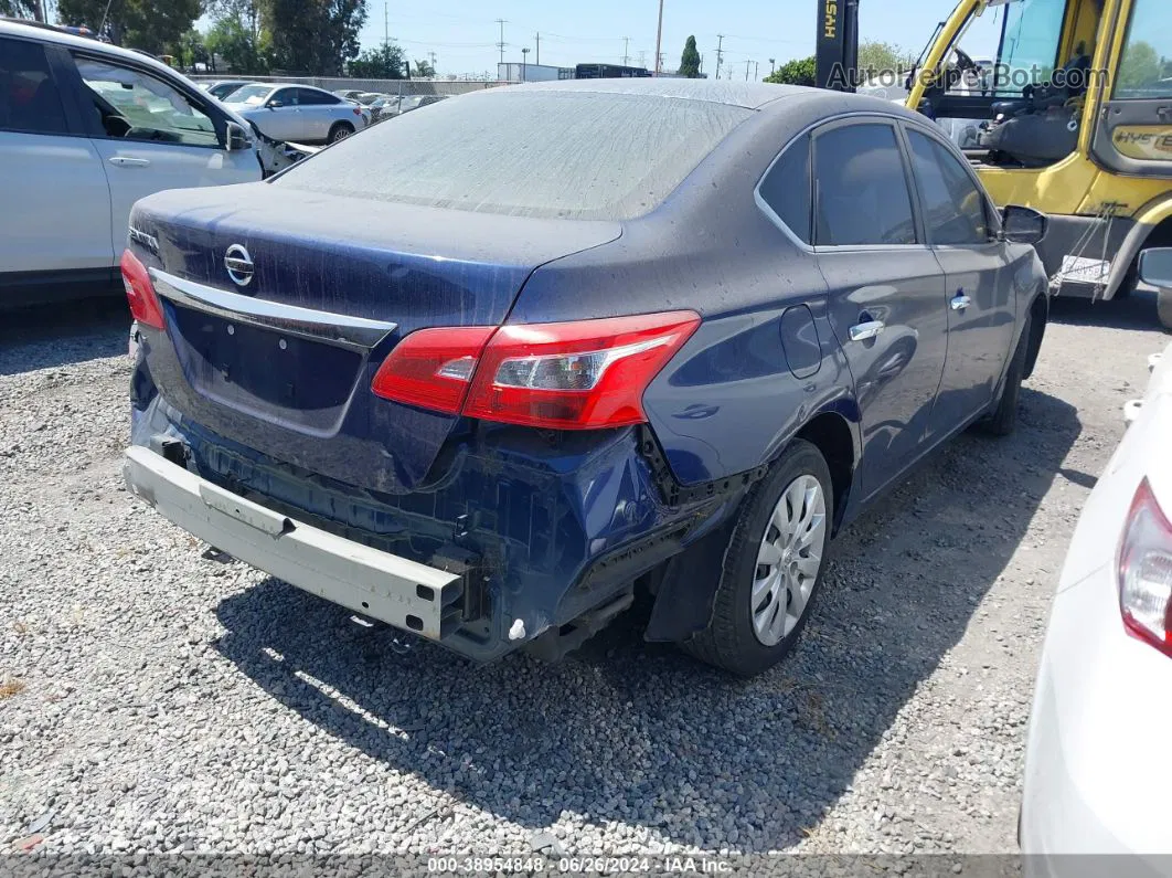 2019 Nissan Sentra S Blue vin: 3N1AB7AP6KY255122