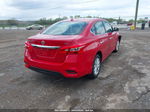 2019 Nissan Sentra Sv Red vin: 3N1AB7AP6KY266430