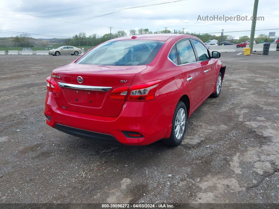 2019 Nissan Sentra Sv Red vin: 3N1AB7AP6KY266430