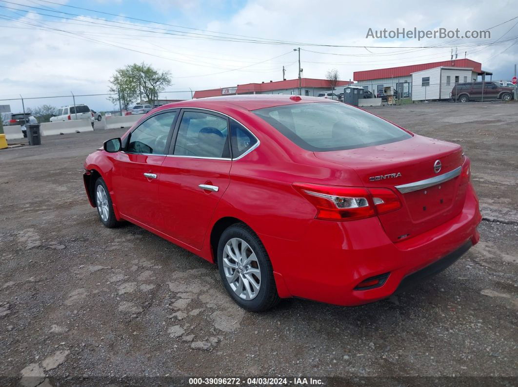 2019 Nissan Sentra Sv Red vin: 3N1AB7AP6KY266430