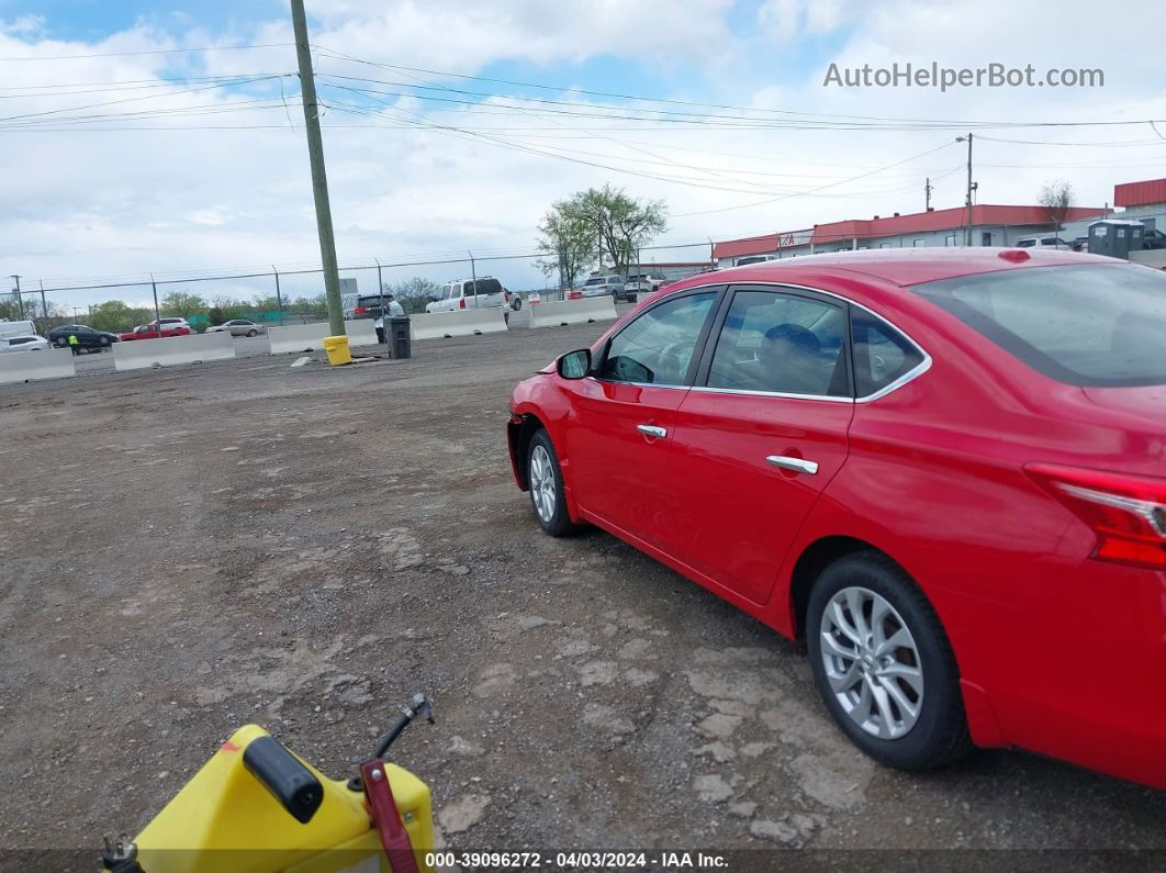 2019 Nissan Sentra Sv Red vin: 3N1AB7AP6KY266430