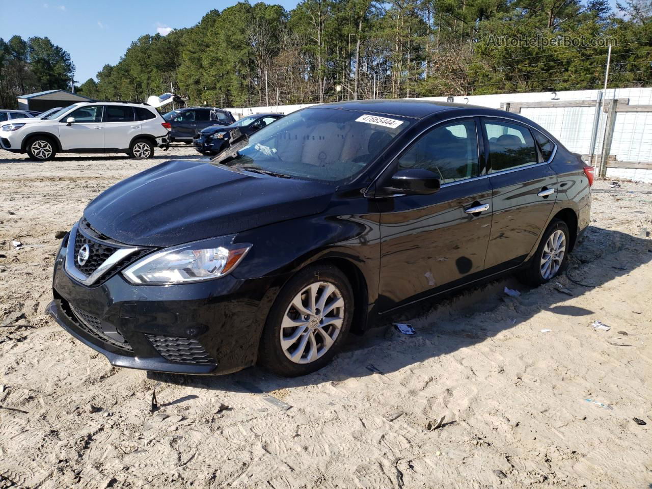 2019 Nissan Sentra S Black vin: 3N1AB7AP6KY271269