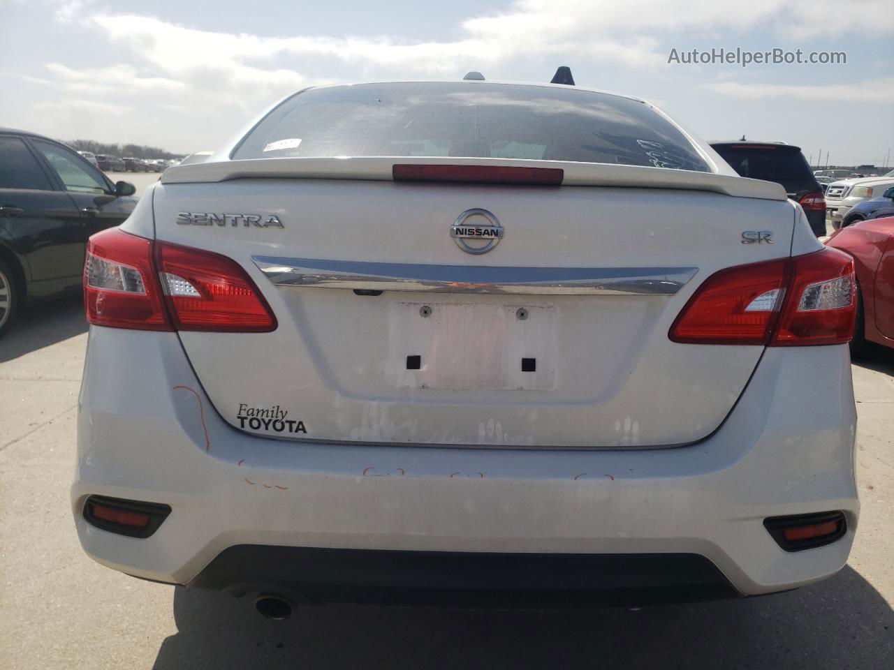 2019 Nissan Sentra S White vin: 3N1AB7AP6KY283843