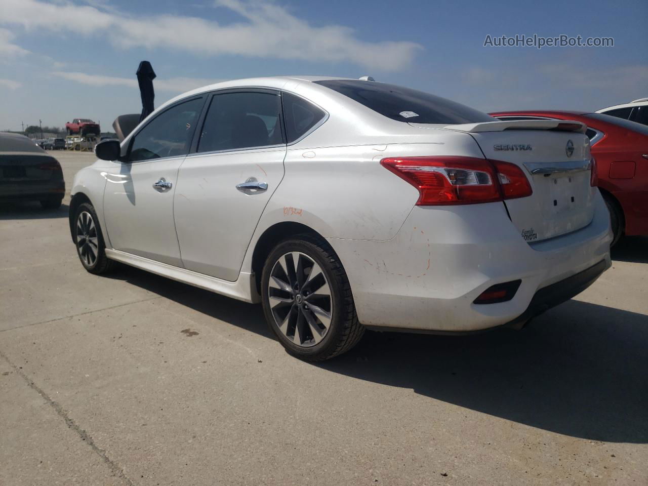 2019 Nissan Sentra S White vin: 3N1AB7AP6KY283843