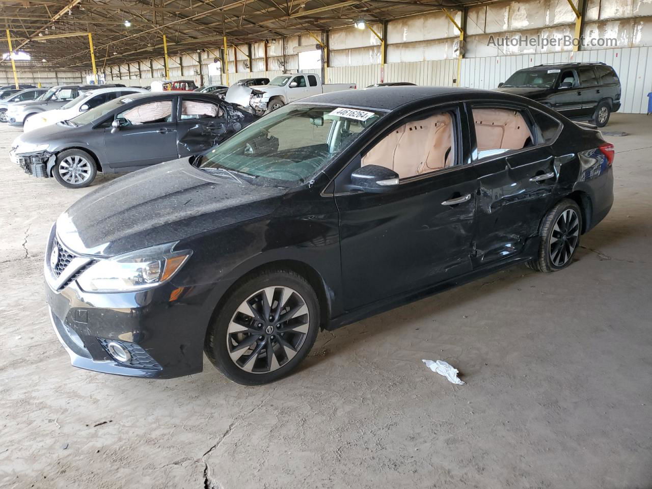 2019 Nissan Sentra S Black vin: 3N1AB7AP6KY290355