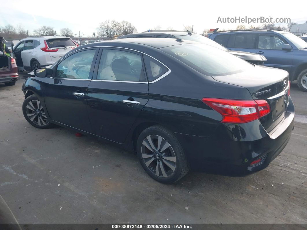 2019 Nissan Sentra Sv Черный vin: 3N1AB7AP6KY292347