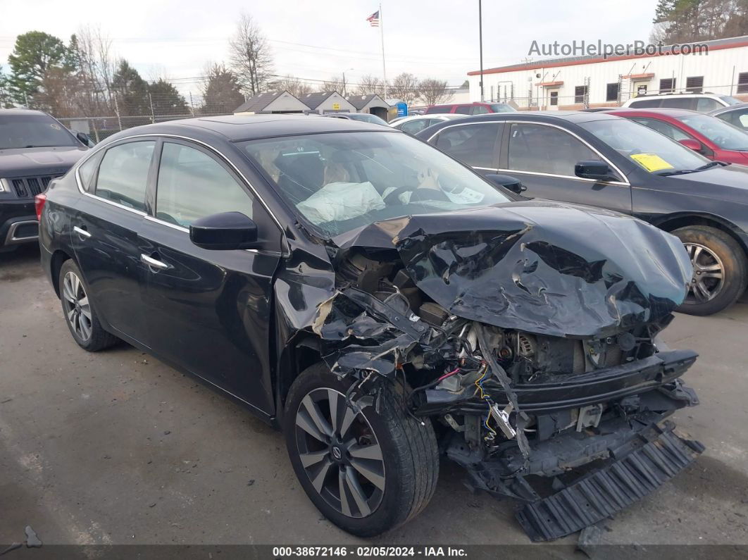 2019 Nissan Sentra Sv Черный vin: 3N1AB7AP6KY292347