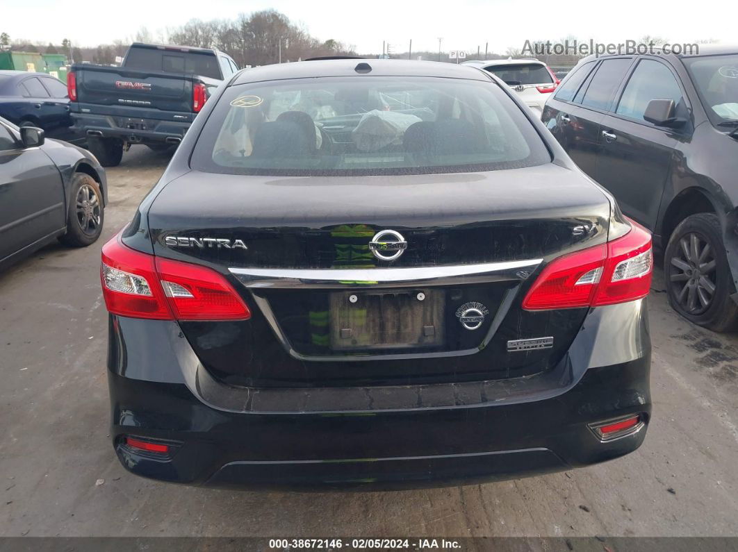 2019 Nissan Sentra Sv Black vin: 3N1AB7AP6KY292347