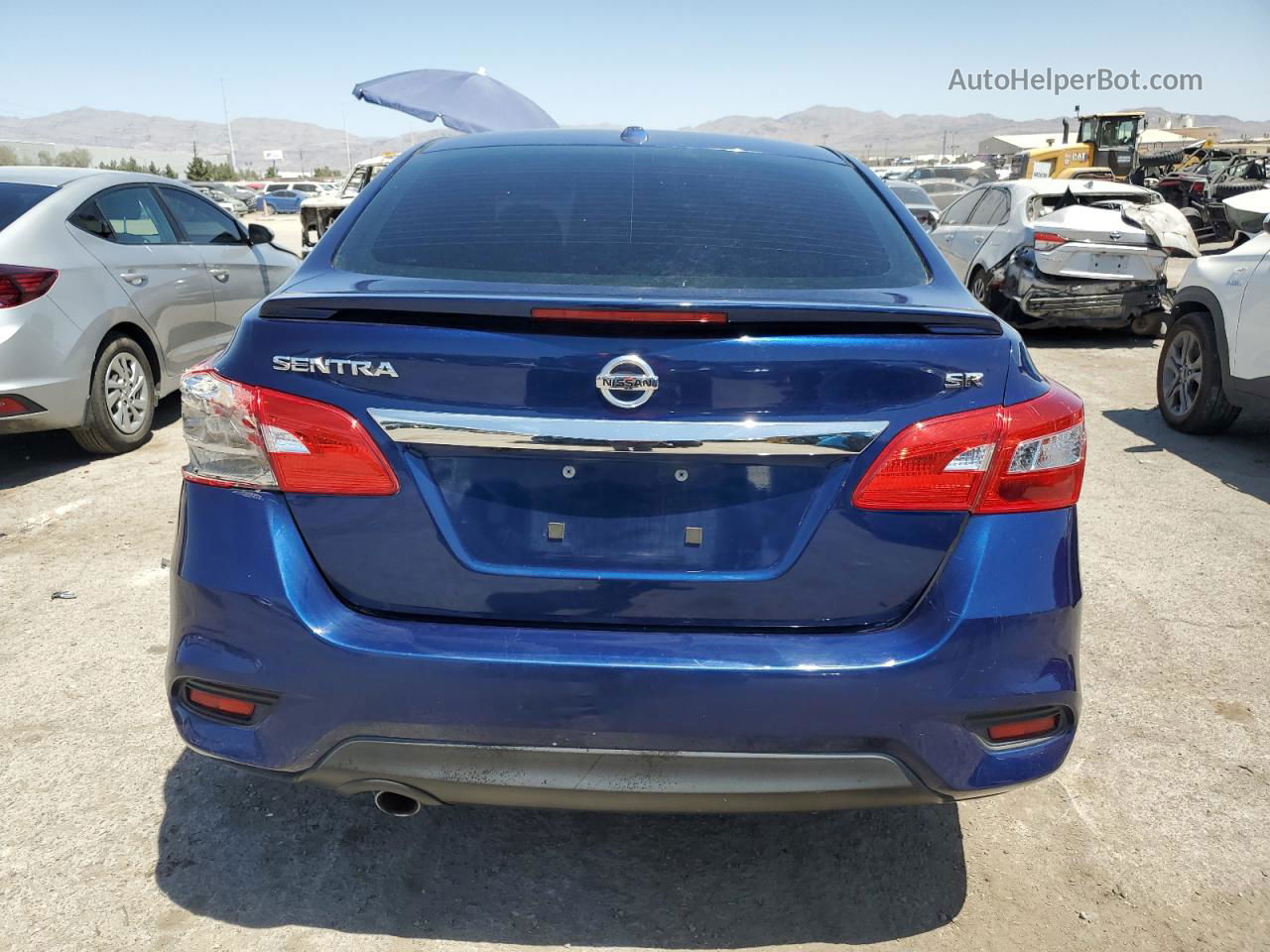 2019 Nissan Sentra S Blue vin: 3N1AB7AP6KY293630