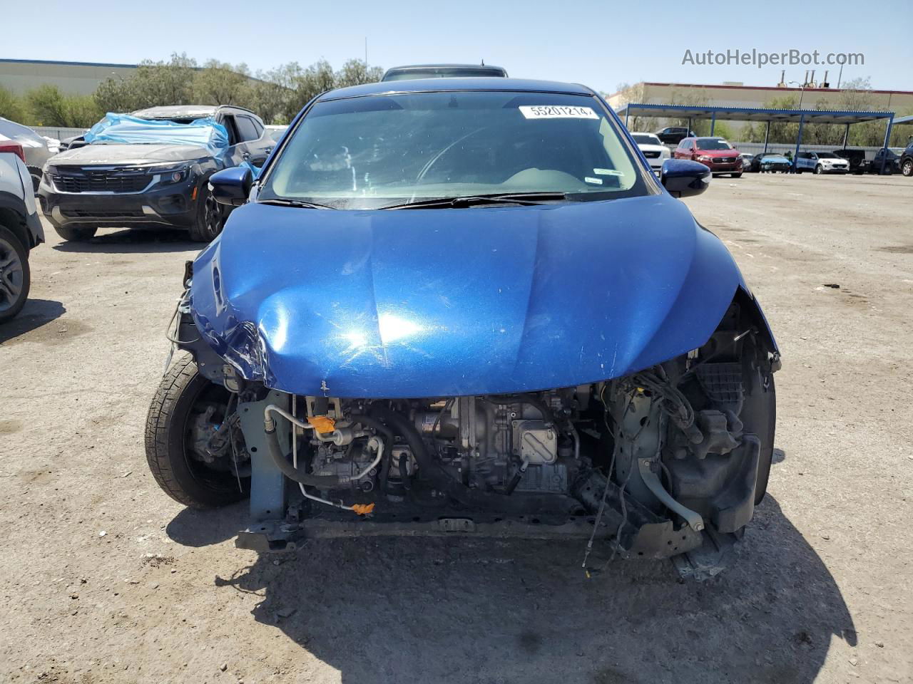 2019 Nissan Sentra S Синий vin: 3N1AB7AP6KY293630