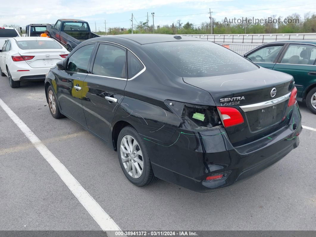 2019 Nissan Sentra Sv Black vin: 3N1AB7AP6KY295751