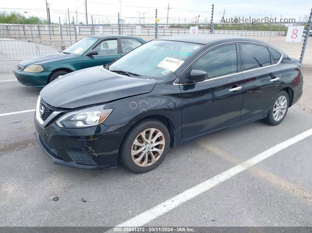 2019 Nissan Sentra Sv Black vin: 3N1AB7AP6KY295751