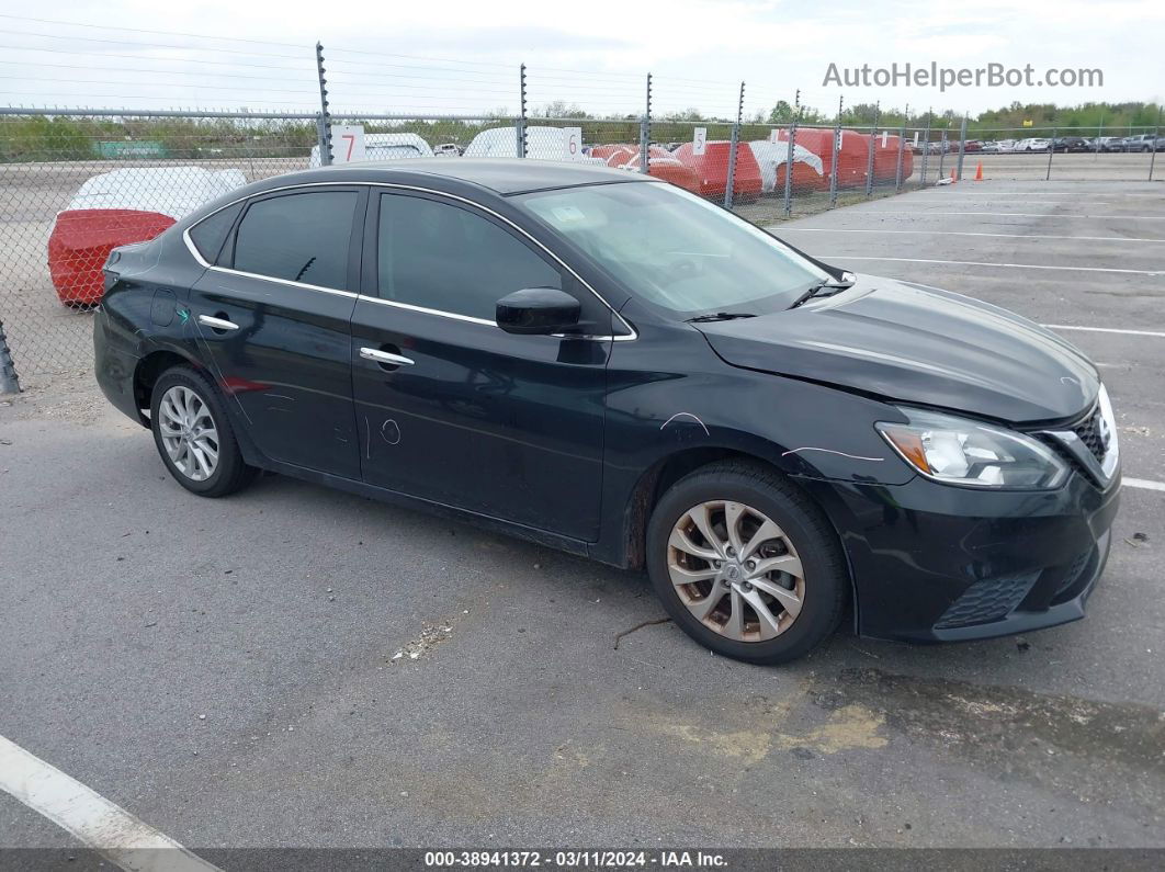 2019 Nissan Sentra Sv Black vin: 3N1AB7AP6KY295751