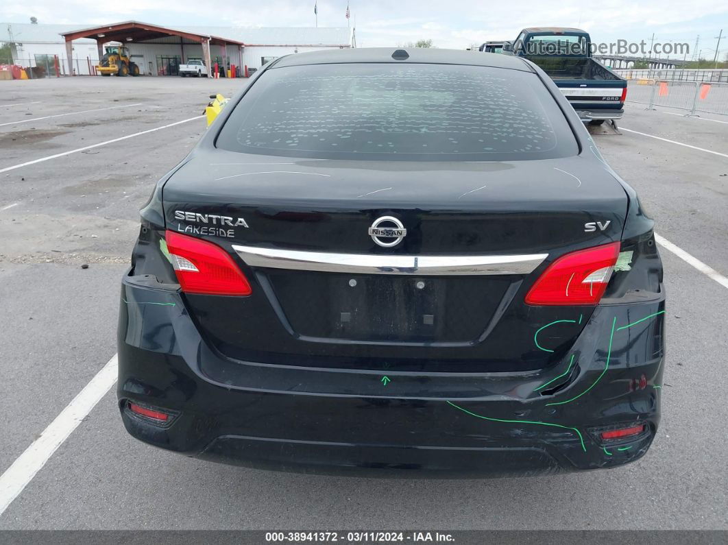 2019 Nissan Sentra Sv Black vin: 3N1AB7AP6KY295751