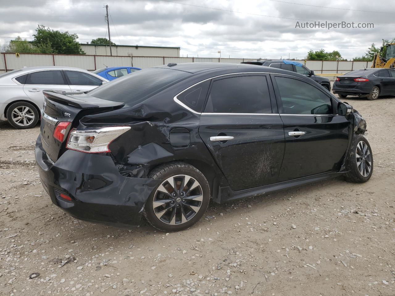 2019 Nissan Sentra S Черный vin: 3N1AB7AP6KY307834