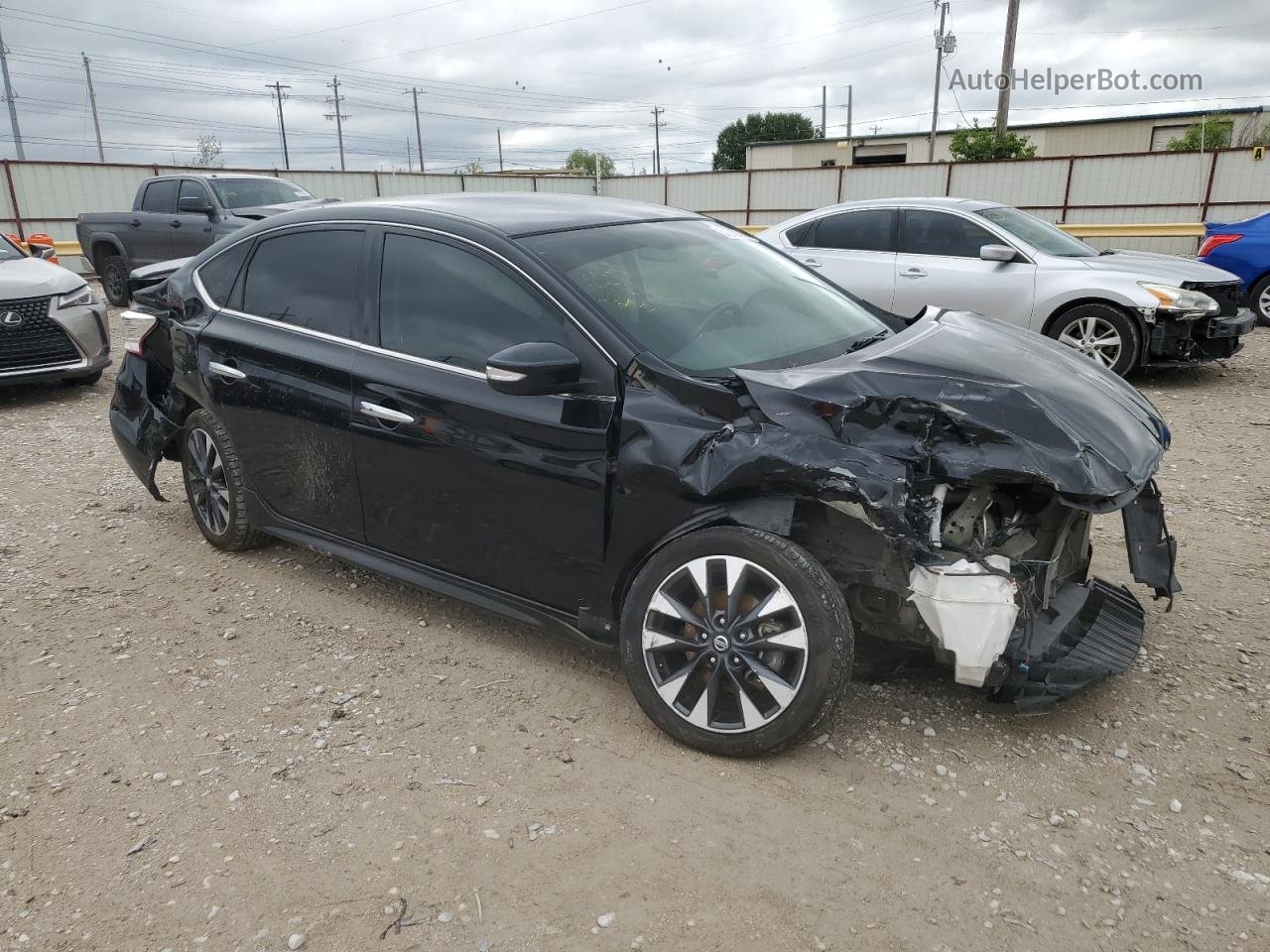 2019 Nissan Sentra S Black vin: 3N1AB7AP6KY307834