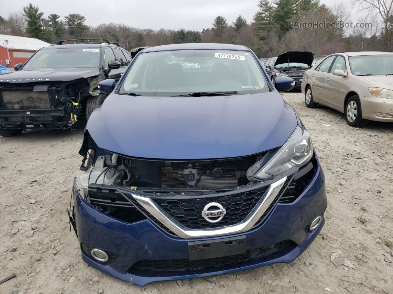 2019 Nissan Sentra S Blue vin: 3N1AB7AP6KY311270