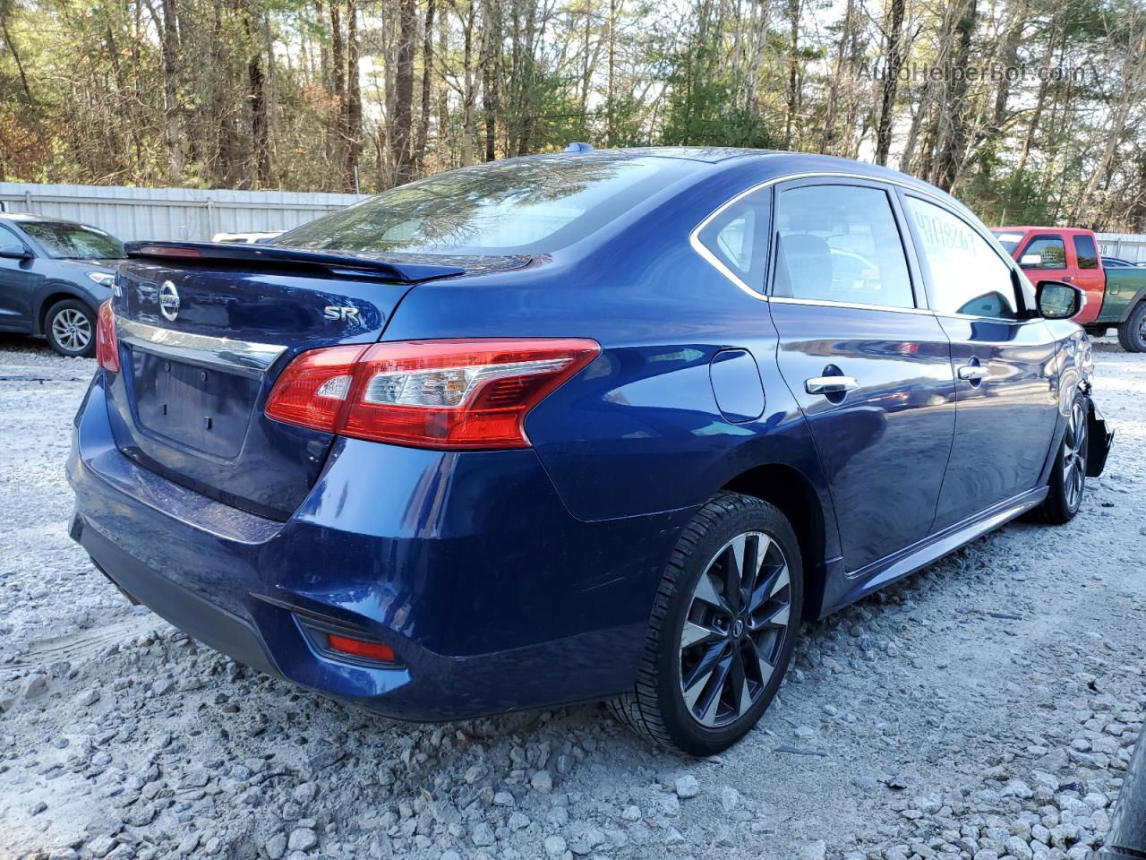 2019 Nissan Sentra S Blue vin: 3N1AB7AP6KY311270