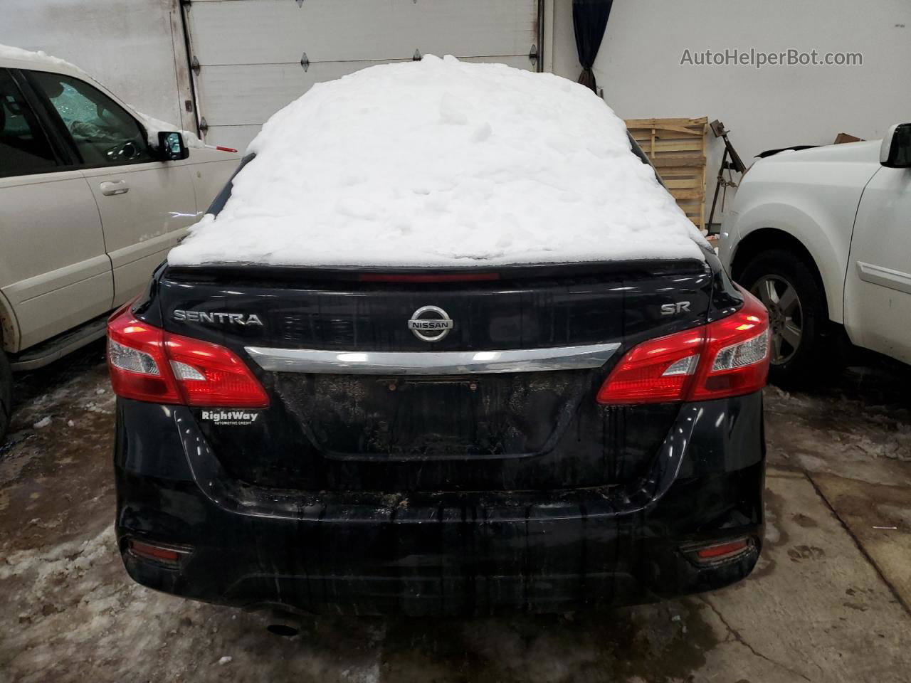 2019 Nissan Sentra S Черный vin: 3N1AB7AP6KY320129