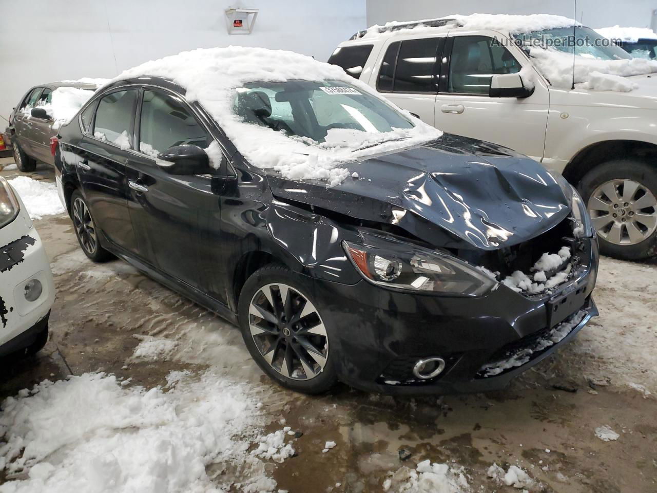 2019 Nissan Sentra S Черный vin: 3N1AB7AP6KY320129