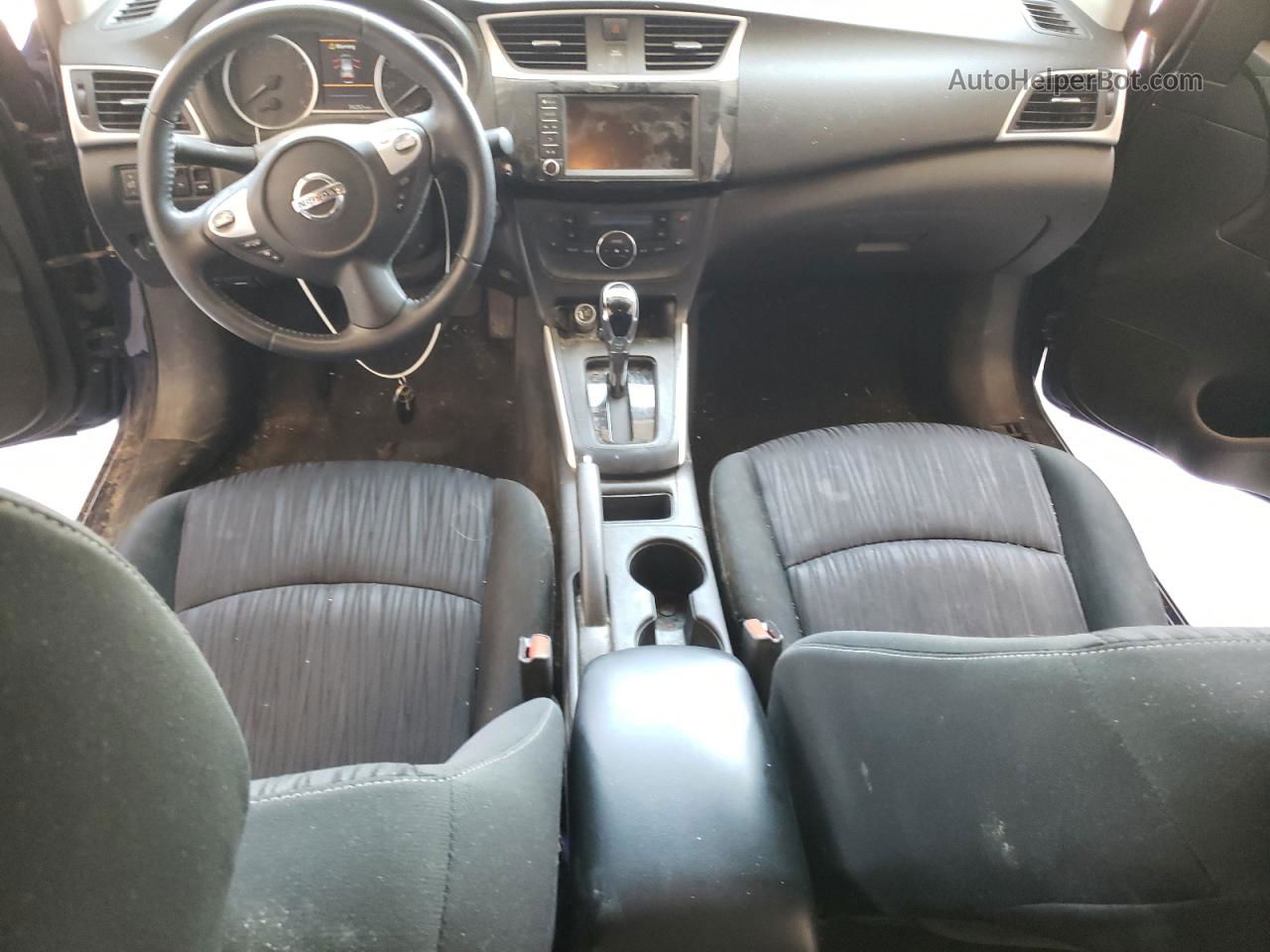 2019 Nissan Sentra S Синий vin: 3N1AB7AP6KY325587