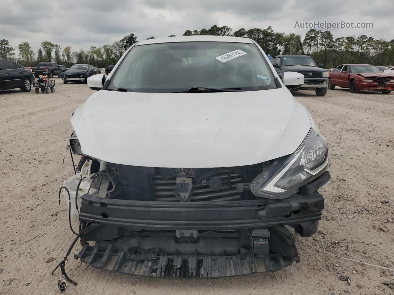 2019 Nissan Sentra S White vin: 3N1AB7AP6KY326688