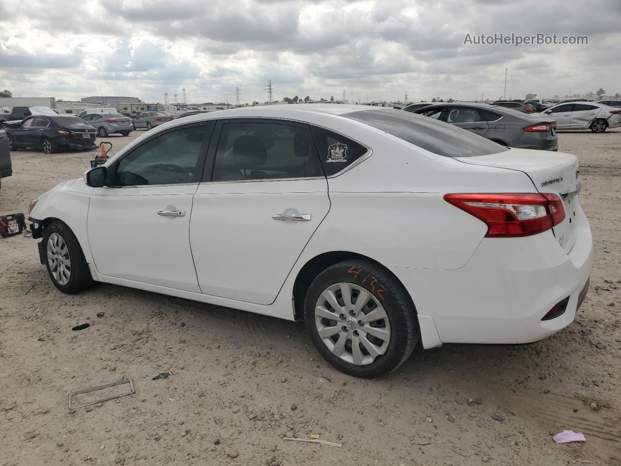 2019 Nissan Sentra S White vin: 3N1AB7AP6KY326688