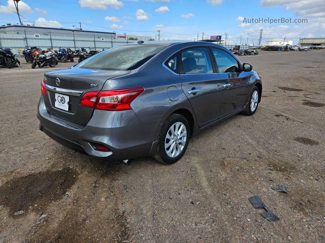 2019 Nissan Sentra S Charcoal vin: 3N1AB7AP6KY335455