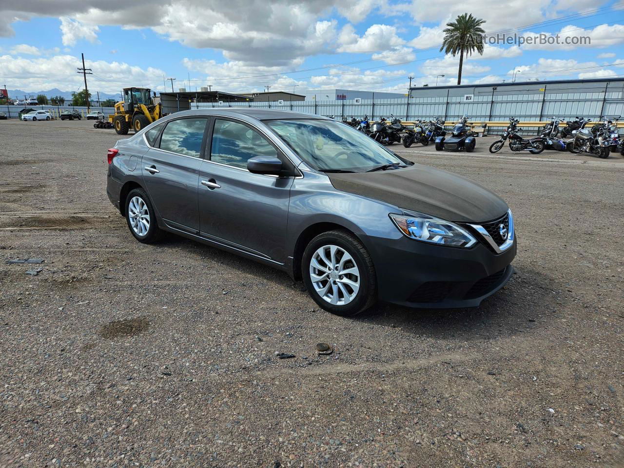 2019 Nissan Sentra S Угольный vin: 3N1AB7AP6KY335455