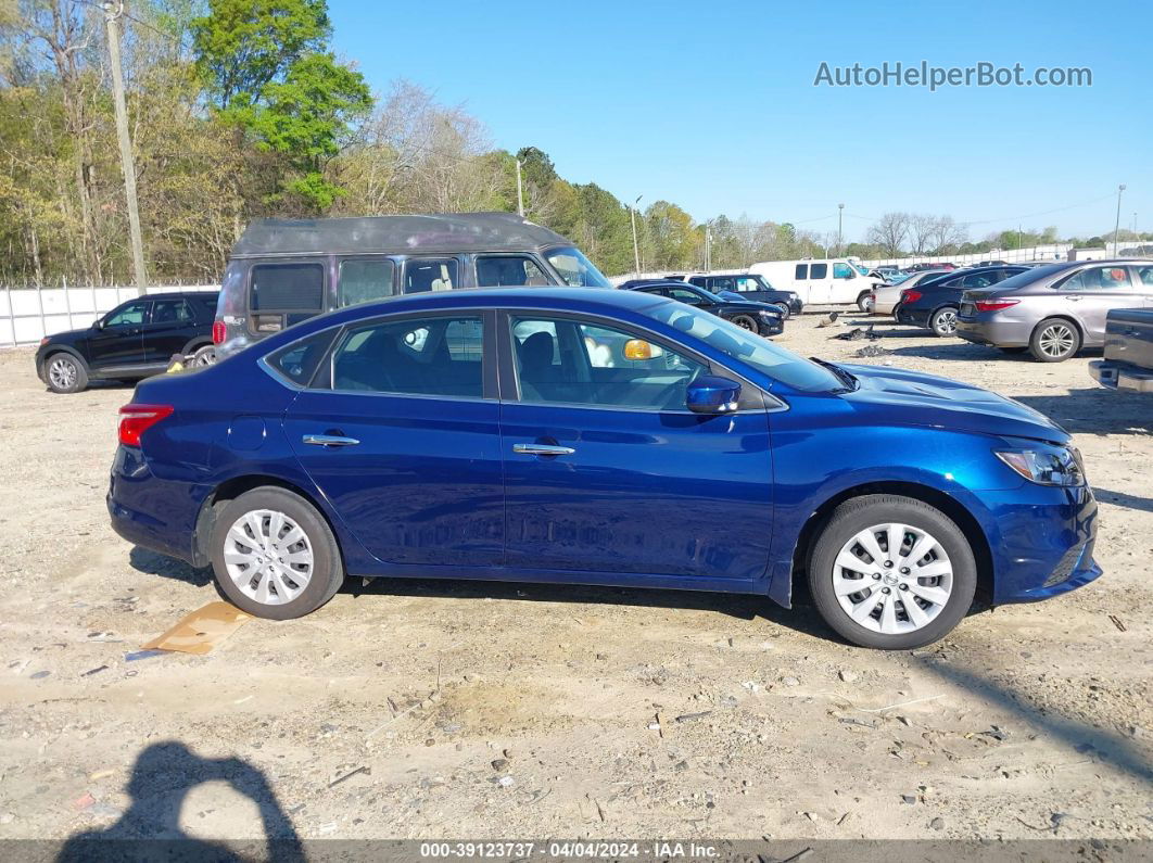 2019 Nissan Sentra S Blue vin: 3N1AB7AP6KY335651