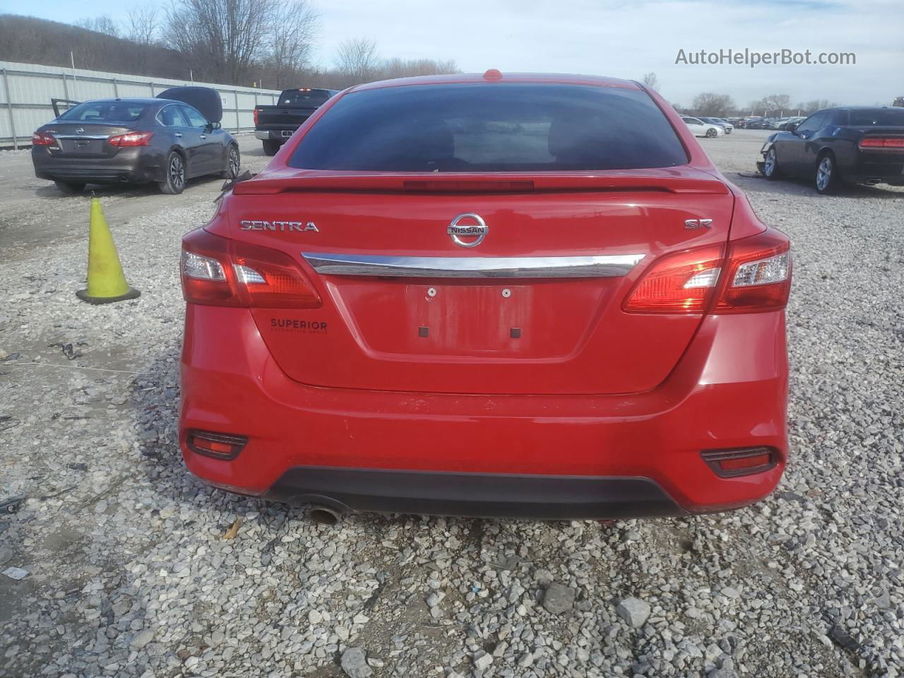 2019 Nissan Sentra S Red vin: 3N1AB7AP6KY342826