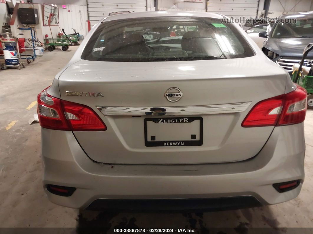 2019 Nissan Sentra S Silver vin: 3N1AB7AP6KY350098