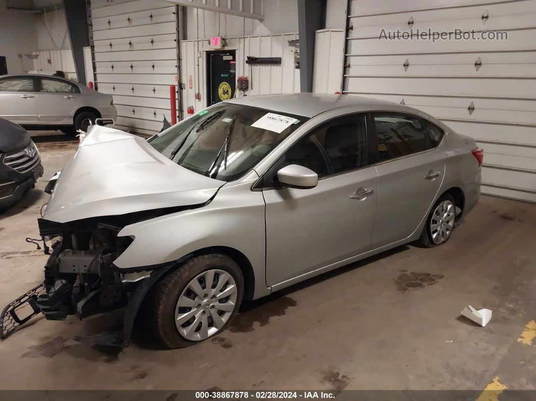 2019 Nissan Sentra S Silver vin: 3N1AB7AP6KY350098